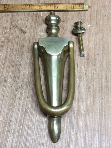 Vintage Ornate Brass Door Knocker With Nice Patina