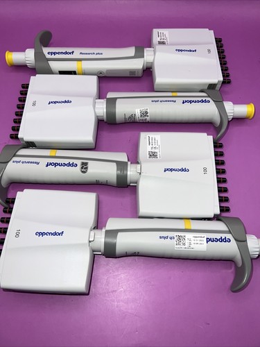 Eppendorf Research Plus 8-Channel Pipette, Yellow; 10-100 µL
