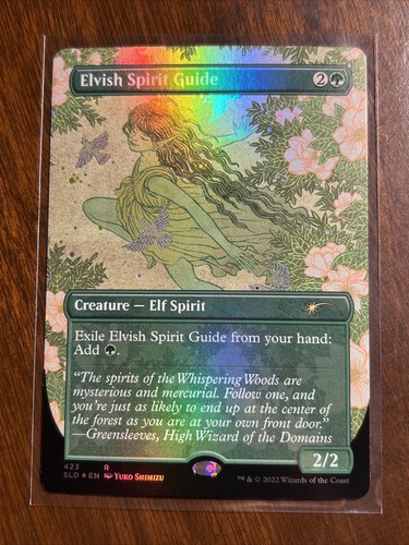 Elvish Spirit Guide (NM FOIL) Secret Lair Borderless Full Art - MTG Magic
