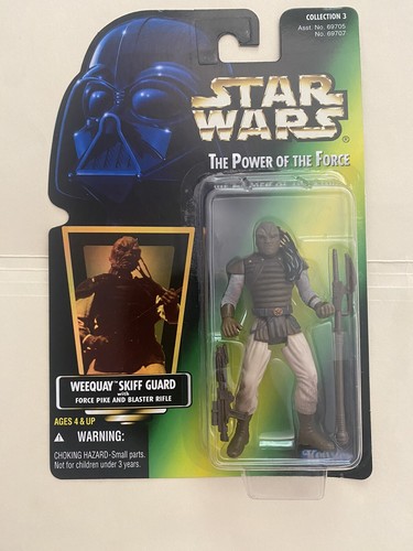 Hasbro Star Wars Power Of The Force Green Card Weequay Skiff Guard Action Figure