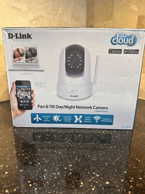 New D-Link DCS-5020L Wireless Day & Night Pan/Tilt Cloud Camera - White