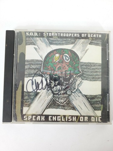 Autographed S.O.D. (Stormtroopers of Death) 