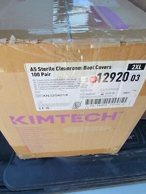 (100) KIMTECH A5 Sterile Cleanroom Disposable Boot Covers Size 2XL 12920