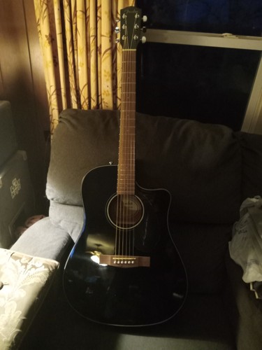 Fender CD-60SCE Solid Top Dreadnought Acoustic-Electric