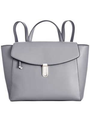 Женские серые ножки ALFANI из искусственной кожи с 4 верхними ручками и 2 держателями для ручек, рюкзак на ремешке