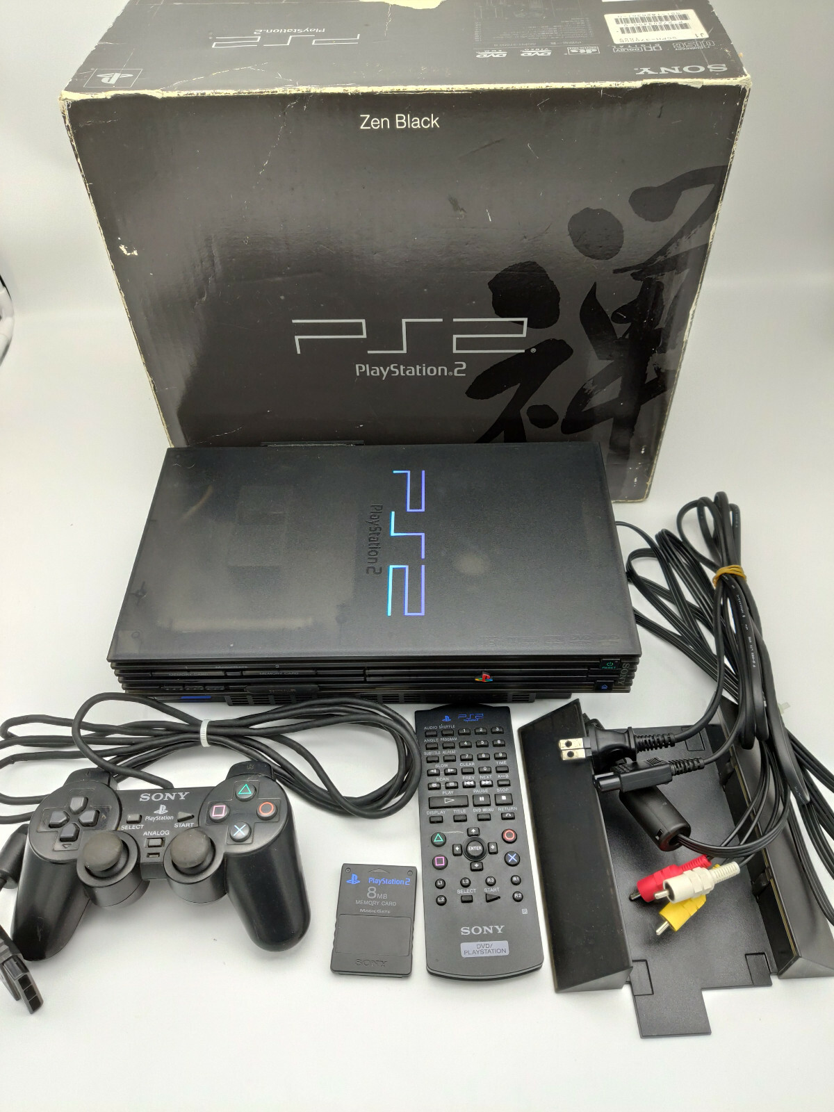 CONSOLE PLAYSTATION 2 ZEN BLACK SCPH-37000 BOX TESTED JAPAN CONSOLE PLAYSTATION 2 ZEN BLACK SCPH-37000 BOX TESTED JAPAN