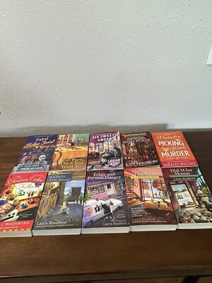 10~ Cozy Mysteries ~ Laura Bradford, Kate Kingsbury,Vickie Fee,Sarah Fox +