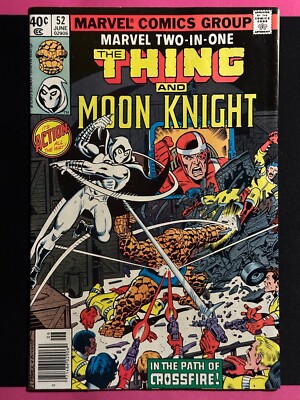 Marvel Comics Two-In-One #52 June 1979 Thing Moon Knight 1st app Crossfire