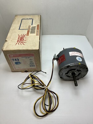 MagneTek Universal Electric Stock# 743 Motor 1/6HP - 208-230V - 825RPM