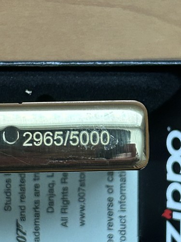 ZIPPO James  Bond GOLDFINGER Armor Lighter 60TH Anniversary #2965/5000
