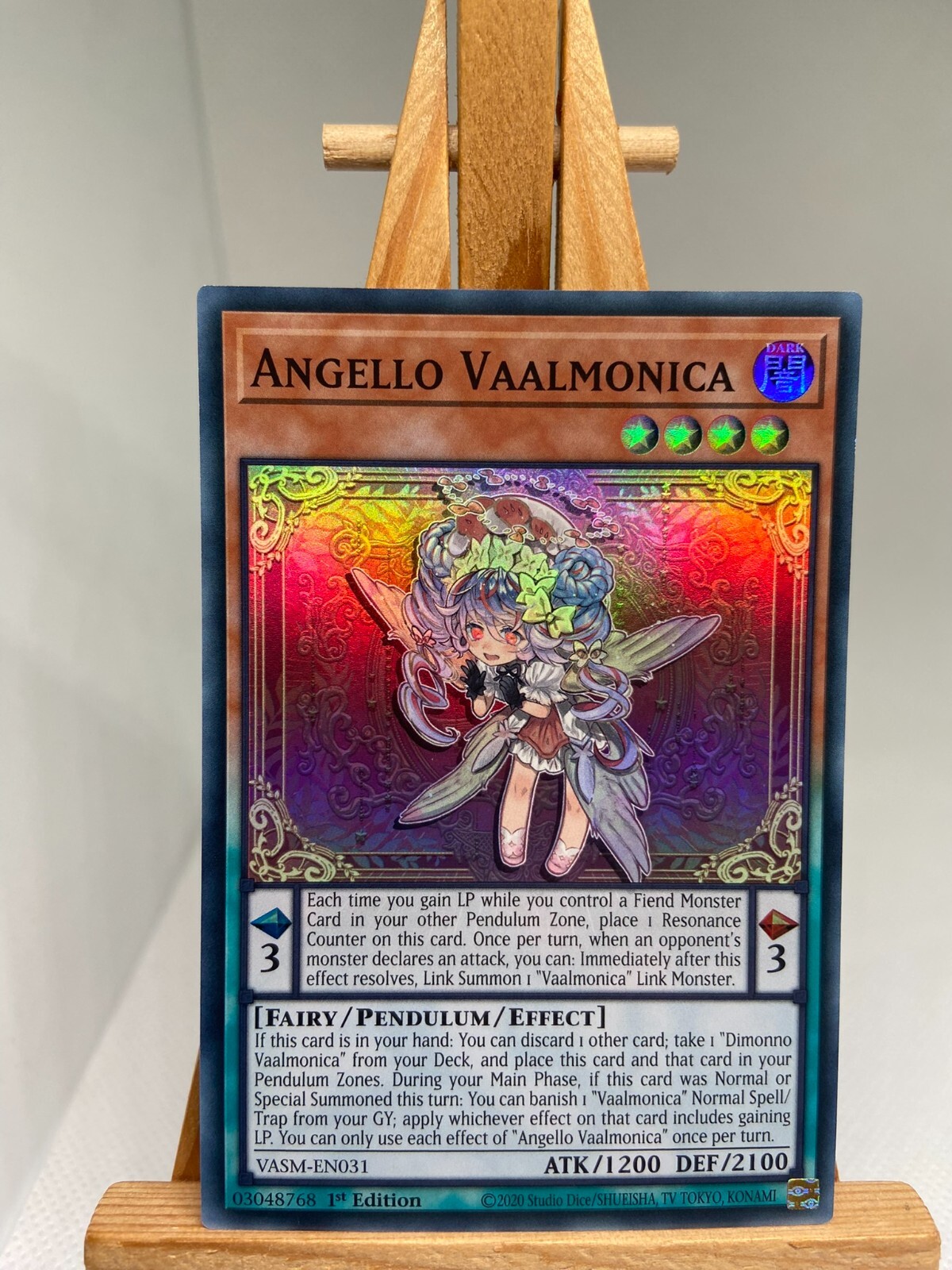 遊戯王OCG デュエルモンスターズ Angello Vaalmonica 1st Edition 1X NM Angello Vaalmonica - VASM-EN031 - Super Rare 1st