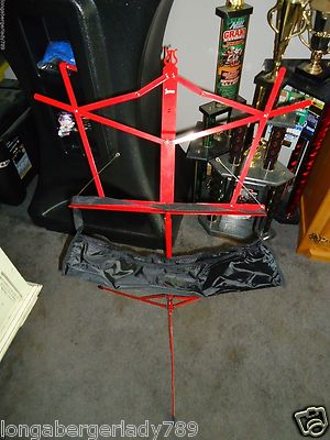 FOLDING RED MUSIC STAND WITH BAG CASE STAGE STUDIO SCHOOL HOME PRACTICE HOLDER !