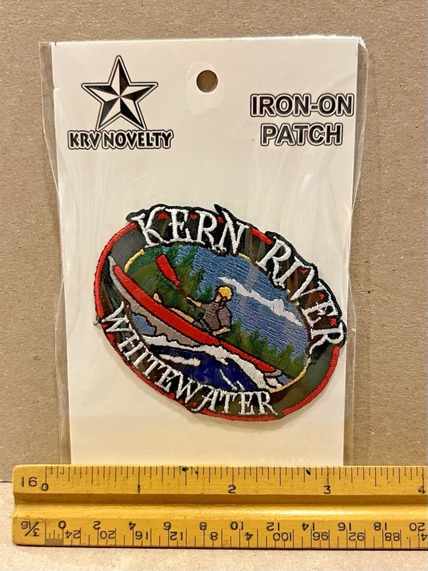 NEW Kern River Whitewater Rafting Iron On Patch Fully Embroidered
