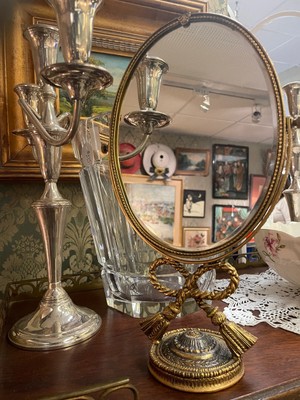 antique vintage gold mirror