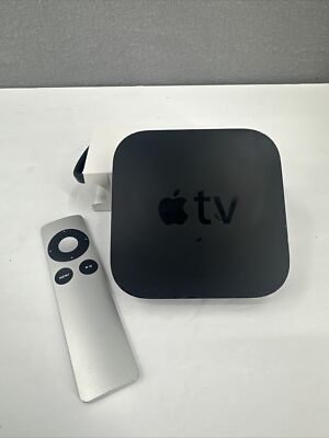 Apple TV 3rd Generation Model A1427 With Remote Tested Works With Remote B