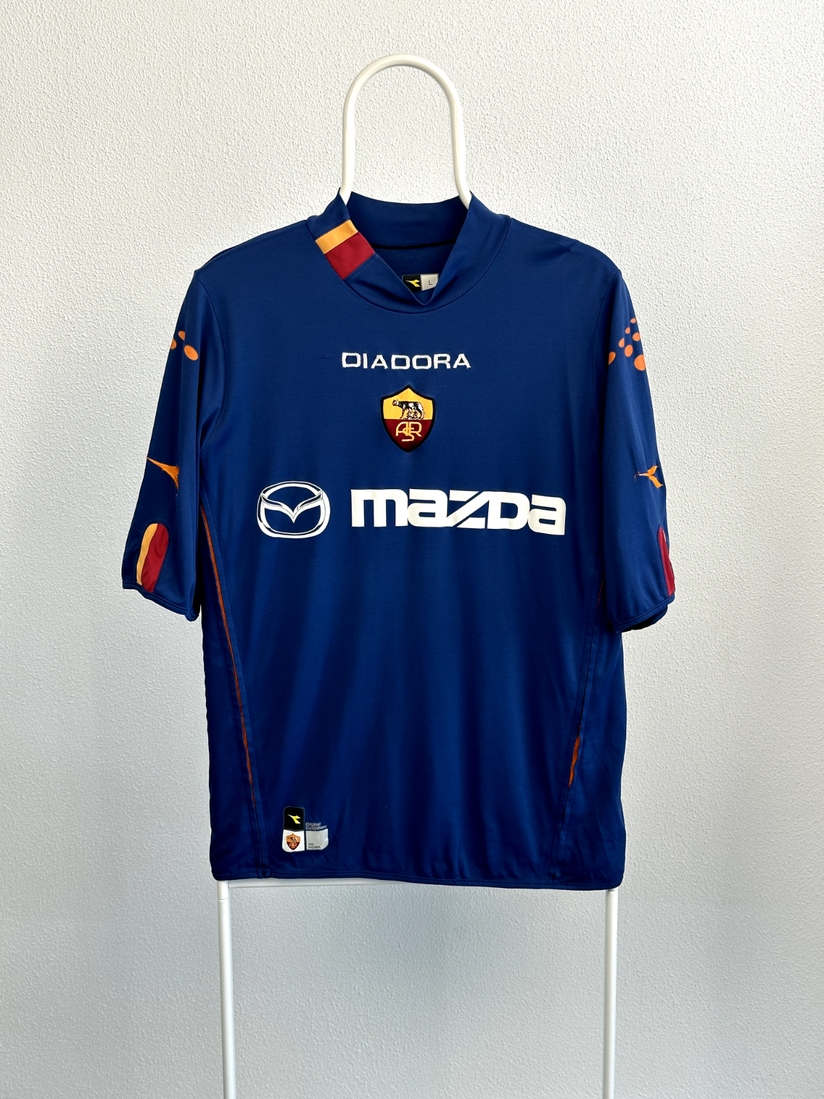 Diadora 2003/2004 AS Roma Third Soccer Jersey Shirt Size L