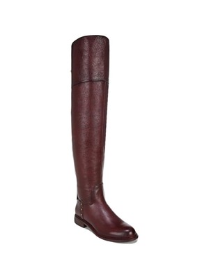 

Женские кожаные ботинки FRANCO SARTO Maroon Haleen с круглым носком на блочном каблуке, L-HALEEN