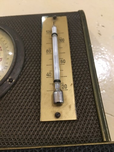 Rare Antique Barometer With Thermometer Marked Germany: Made In Berlin