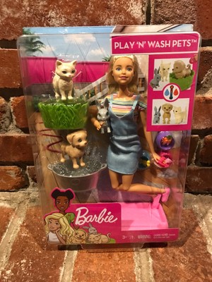 barbie play n wash pets