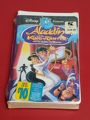 Aladdin and the King of Thieves Disney Presents VHS Clamshell #4609 New & Sealed