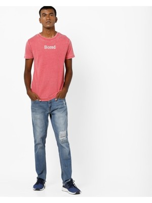 

Мужская красная легкая классическая футболка с коротким рукавом и логотипом Jack-Jones, Красный, 12137354