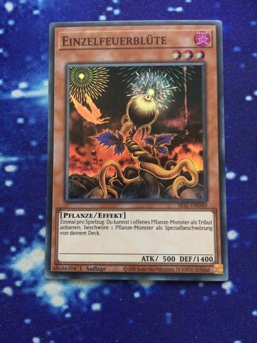 yugioh Einzelfeuerblüte HOLO 1. Auflage SESL