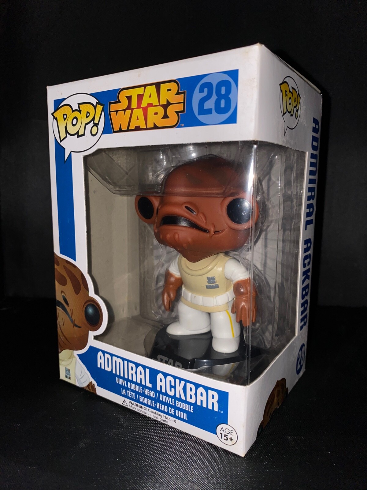 Funko POP! Star Wars - ADMIRAL ACKBAR #28 RETIRED/ RARE w