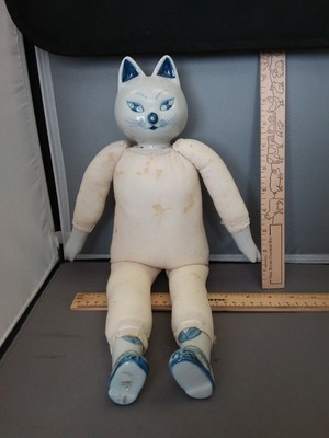 vintage cat doll