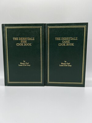 The Derrydale Game & Fish Cookbook Master Chef Louis P. De Gouy 2 HB