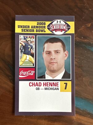 2008 Coca-Cola Under Armour Senior Bowl Chad Henne Rookie RC