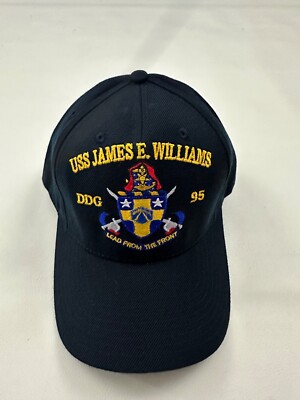 New The Corps USS James E. Williams DDG 95 Logo Blue Baseball Cap Hat One Size