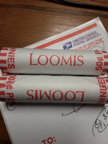 2 2019- D LINCOLN SHIELD CENTS- PENNY ROLLS-- HEADS/ TAILS BU