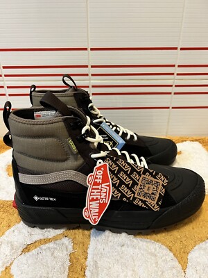 Men's Vans Sk8-Hi Gore-Tex MTE-3 Waterproof Boots Shoe Green Black Size 10