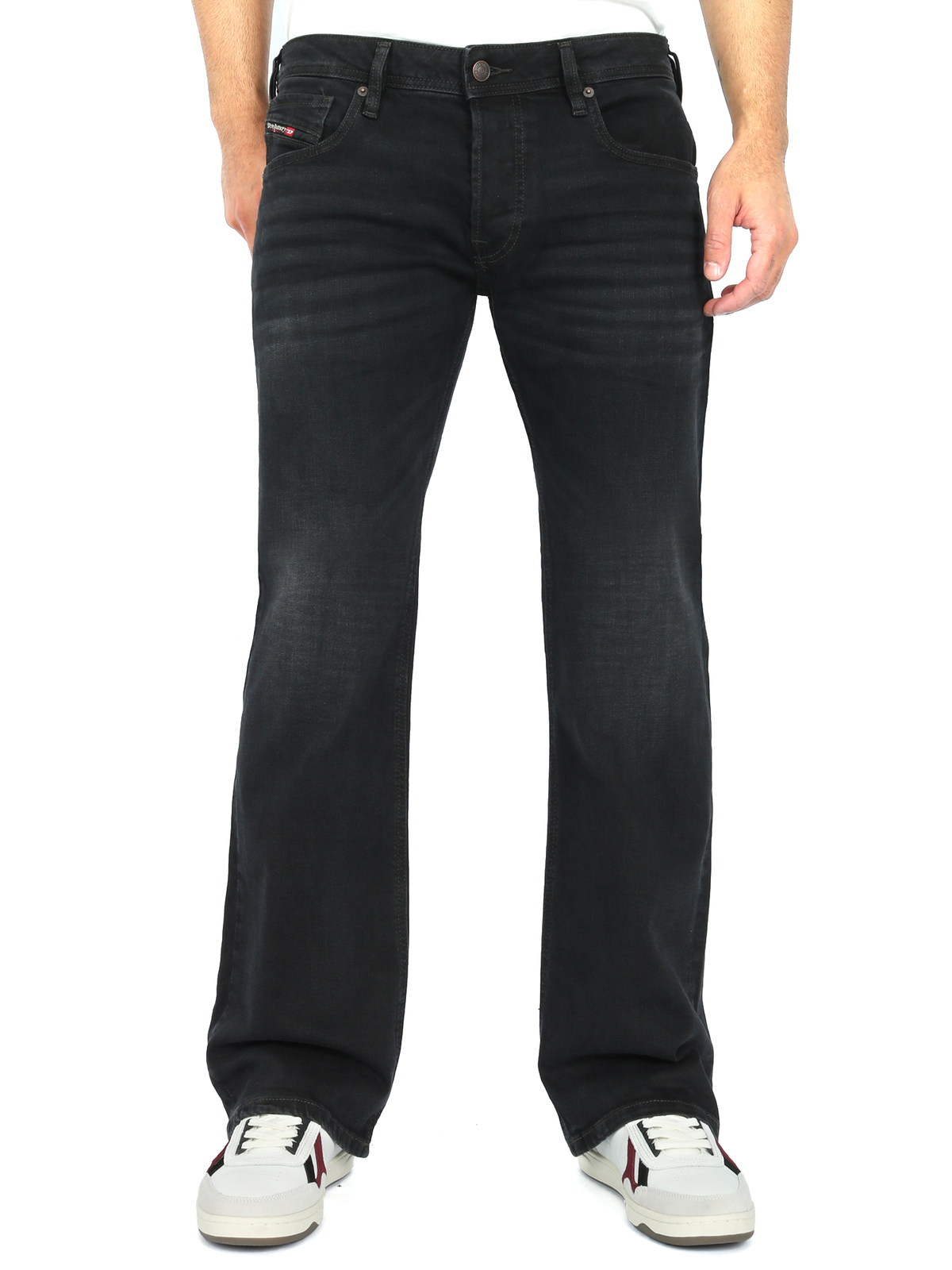 Diesel - Mens Regular Bootcut Fit Vintage Black Jeans Diesel - Mens Regular Bootcut Fit Vintage Black Jeans
