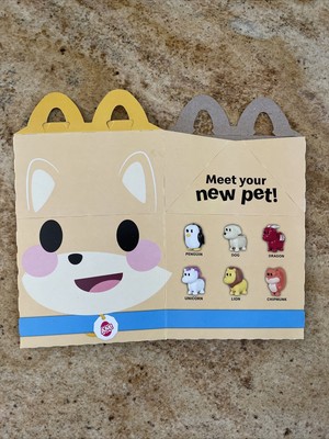 2024 Adopt Me Dog McDonalds MCD Happy Meal Toys box (HAPPY MEAL BOX Only)