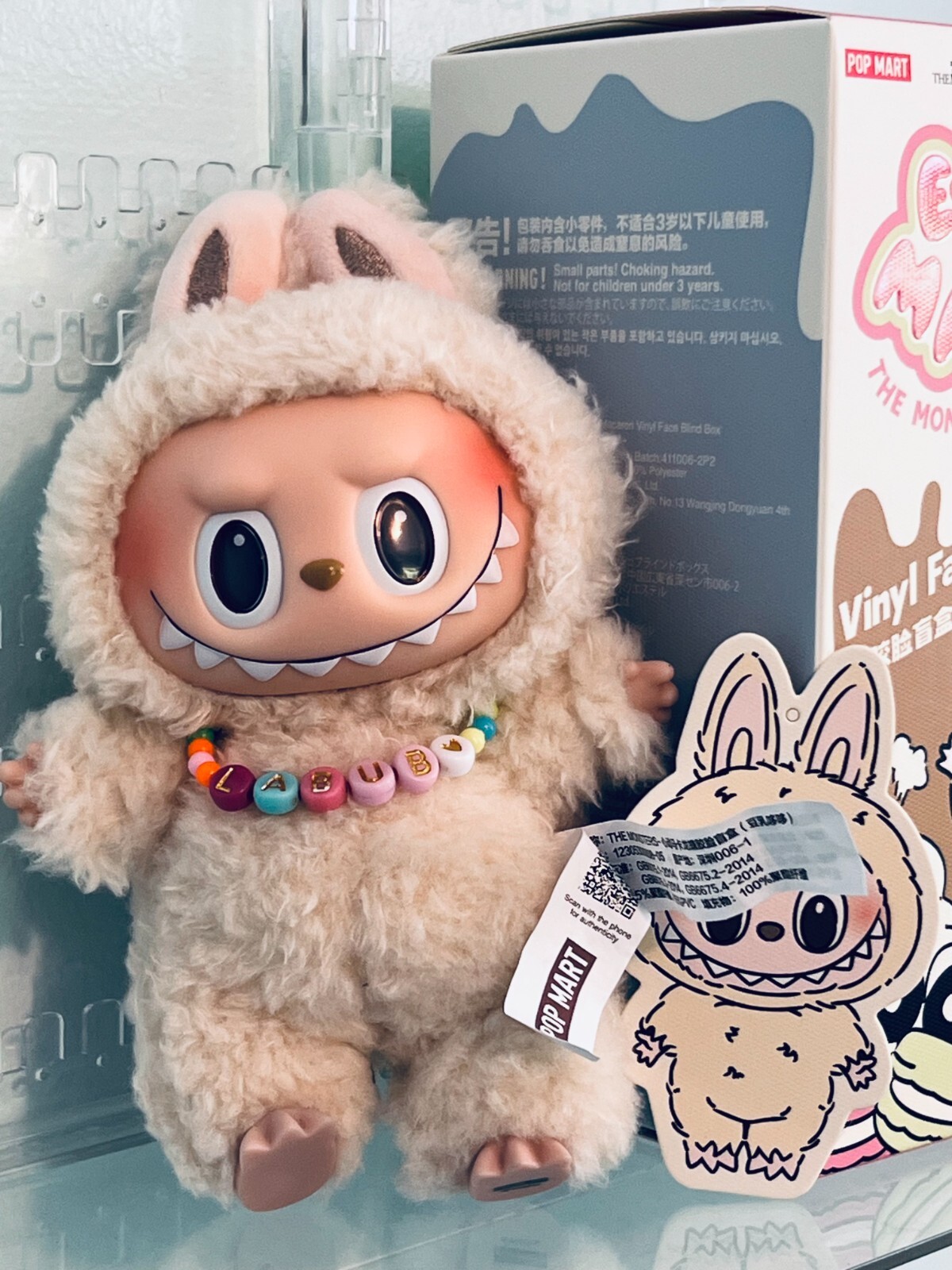 【正規品】LABUBU Exciting Macaron Soymilk Labubu The Monsters Exciting Macaron Vinyl Face Series Soy
