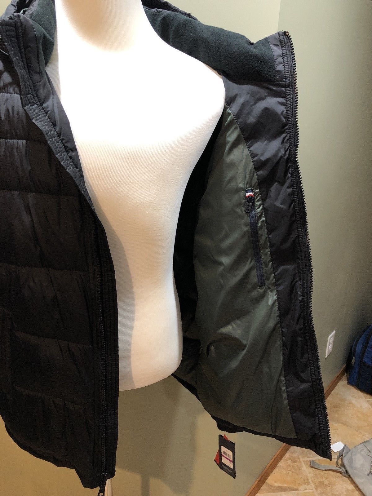 New 2XL XXL Tommy Hilfiger quilted puffer winter jacket coat Black 2X MSRP $225