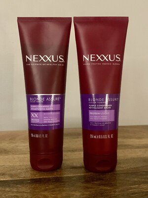 Nexxus Blonde Assure Color Toning Purple Shampoo & Conditioner 8.5oz Set