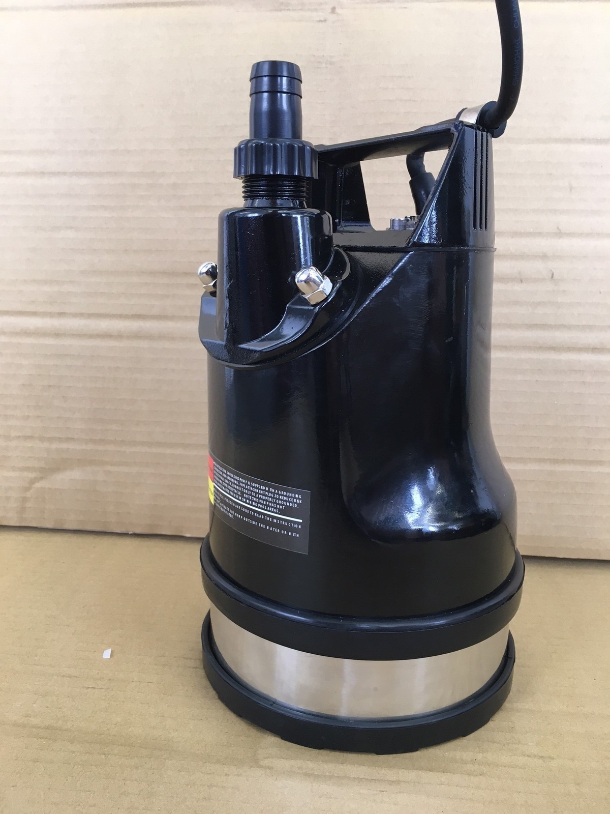 1" low level residue puddle pump for nuisance water 230v reliable heavy