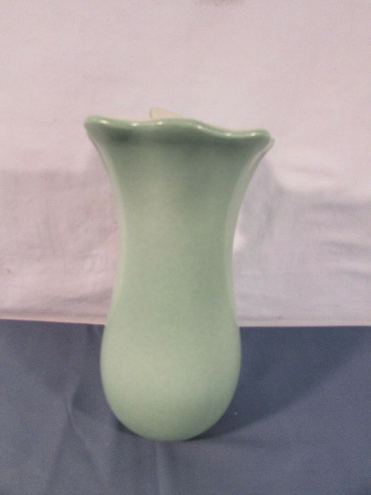 Vintage Red Wing Green w/ Flowers Vase #1293