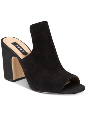 

Женские слипоны без шнуровки DKNY черного цвета с логотипом Hester, размер 6,5 м, с круглым носком и блочным каблуком, Черный, K1000227