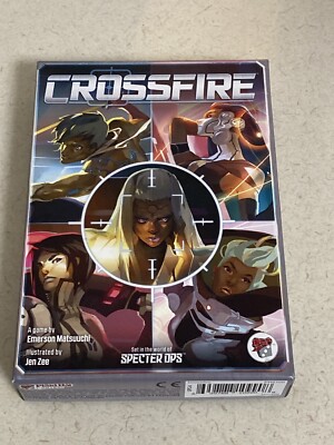 Crossfire Card Game by Plaid Hat Games EUC Complete! Free Shipping!