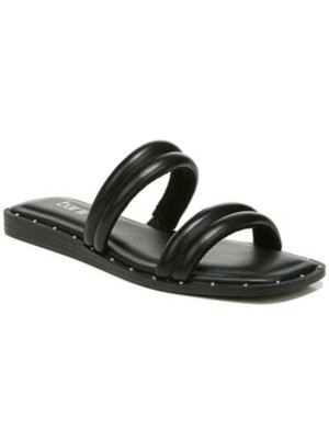 

BAR III Женские черные стеганые ремешки Narrah Square Toe Wedge Slip On Sandals, Черный, NARRAHI
