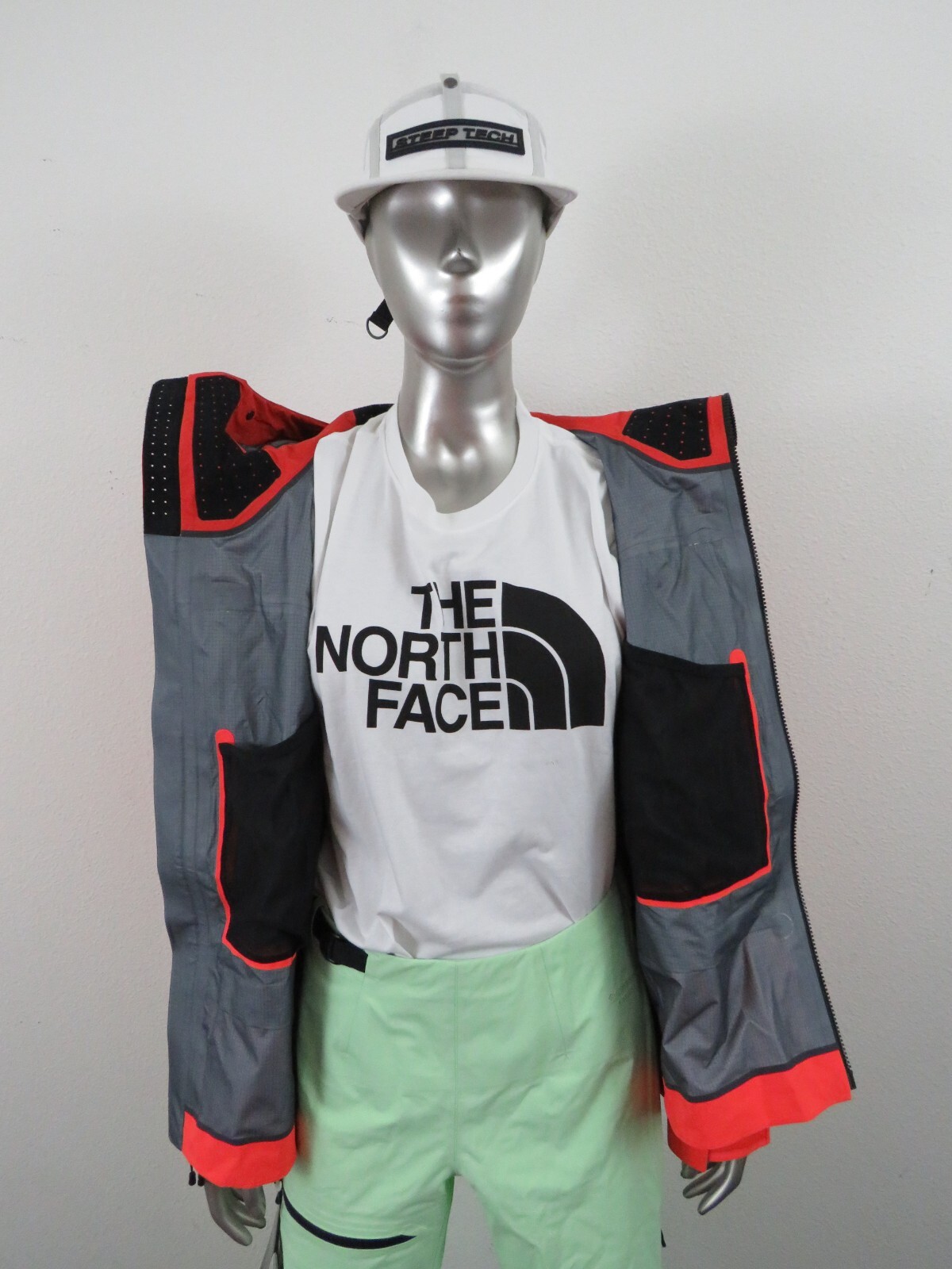 Pre-owned The North Face Womens  Summit Pumori Gtx Gore Tex Ski Climbing Shell Jacket Oran In Radiant Orange