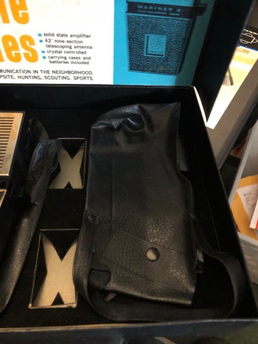VINTAGE FANON MARINER 4 HAND HELD Walkie Talkies FCB-4A ORIGINAL BOX TT1