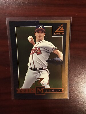 1998 PINNACLE ZENITH Z-GOLD FOIL #12 GREG MADDUX RARE PARALLEL BLANK SERIAL