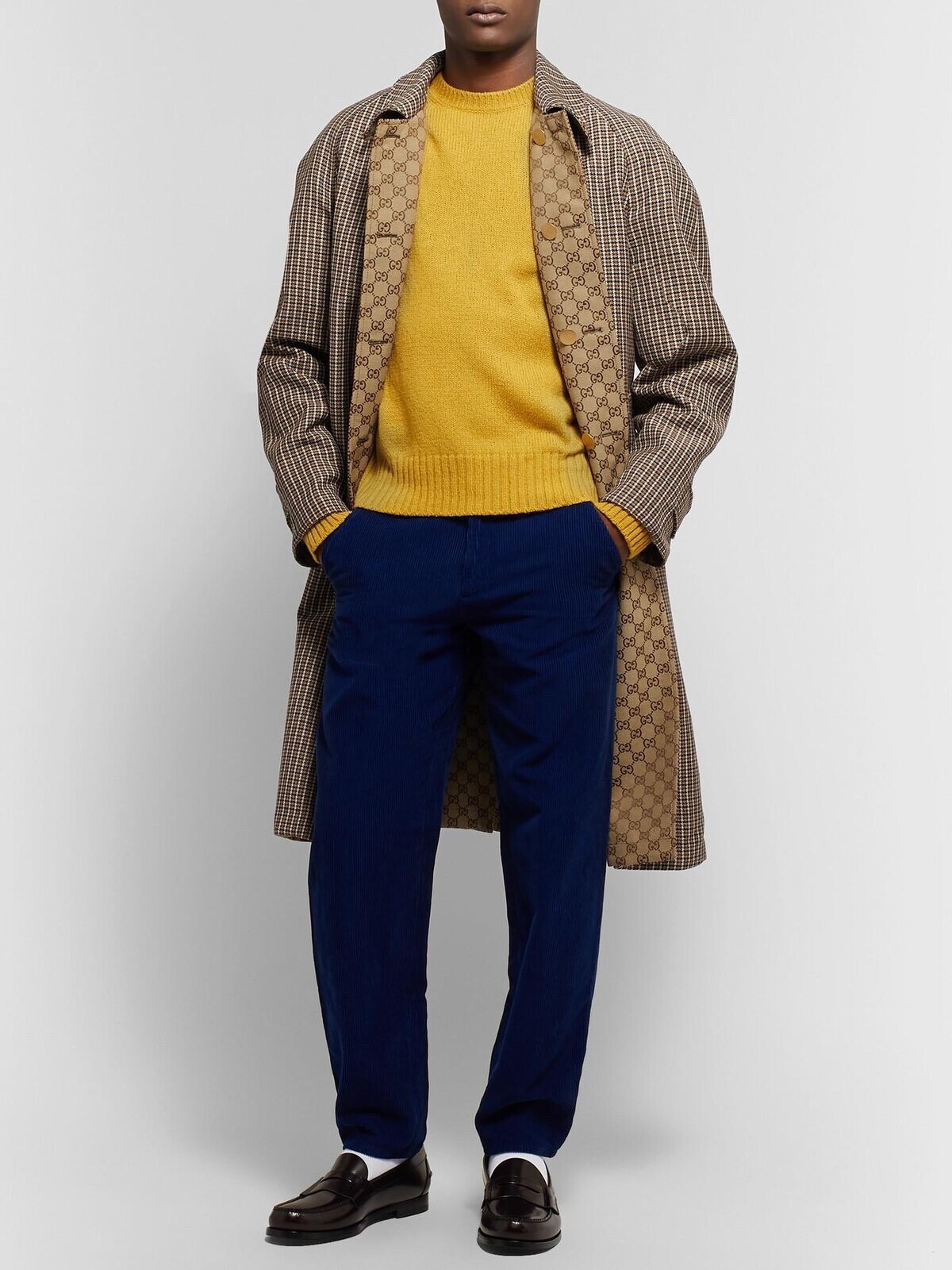 【関税＆送料込み】Gucci Gg Wool Reversible Coat Reversible GG wool coat in camel and beige | GUCCI® US