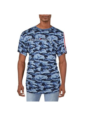 ПИЖАМА TOMMY HILFIGER С голубыми рукавами, Пижамная рубашка для сна, пижамный топ XL