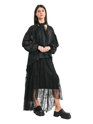 Pre-owned Pink Memories Woman Camicia Manica Lunga Nero 17283