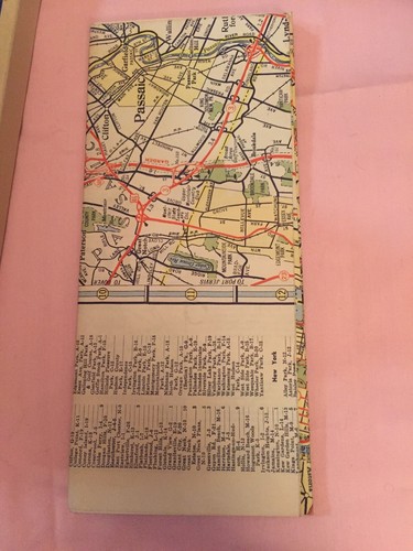 Vtg ‘63 New York City Map Triple AAA Members